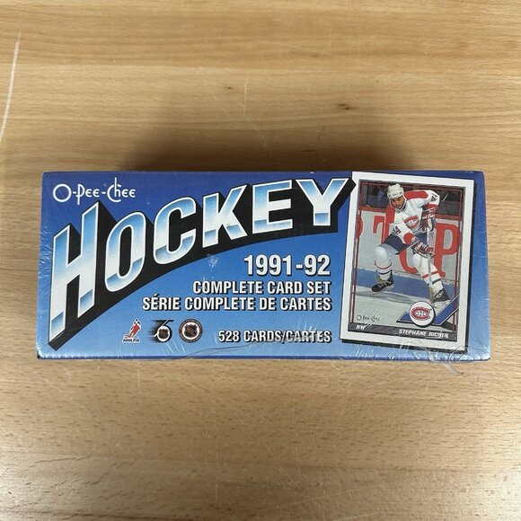 1991-92 O-Pee-Chee SEALED Factory complete card hockey set 528 cards - Picture 1 of 4